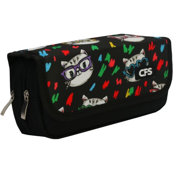 Пенал Cool For School 1 отделение Черный Фото