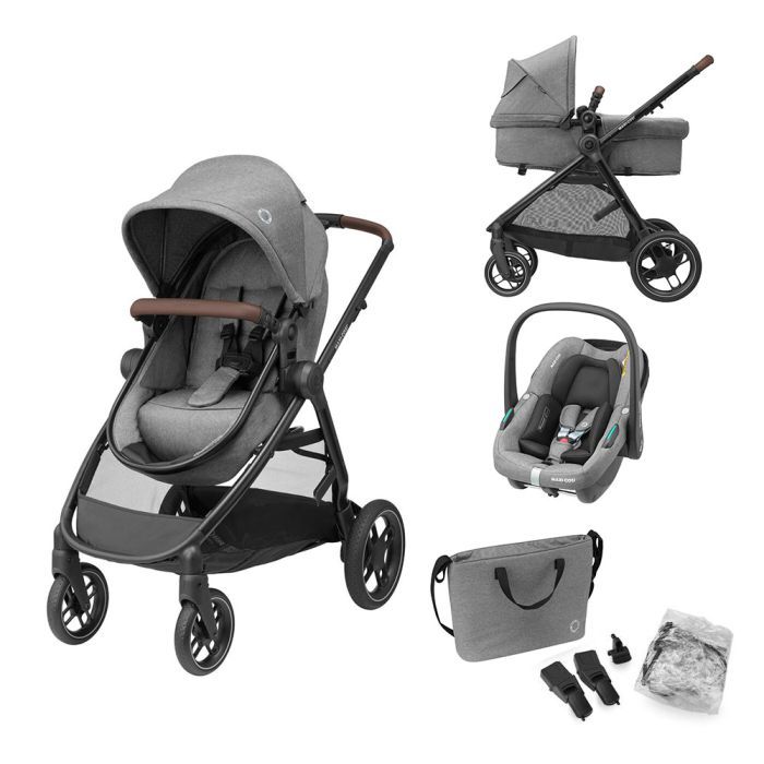 Коляска Maxi-Cosi 3 в 1 ZELIA S TRIO (Grey) Фото