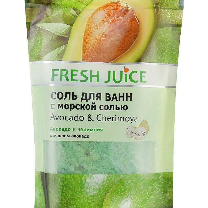 Соль для ванн Fresh Juice Avocado & Cherimoya 500 г Фото