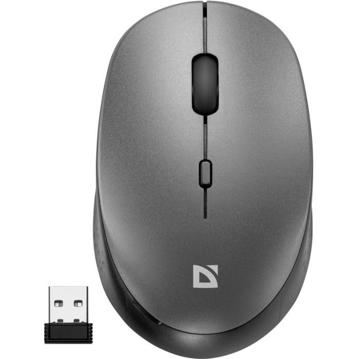 Мышка Defender Auris MB-027 Silent Wireless Grey Фото