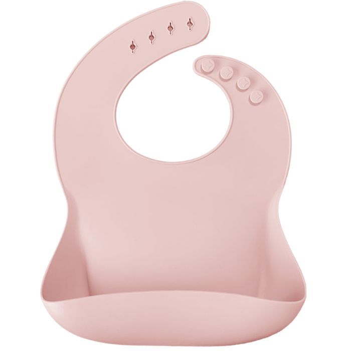 Нагрудничек MinikOiOi силиконовый 100% BASICS - Pinky Pink Фото