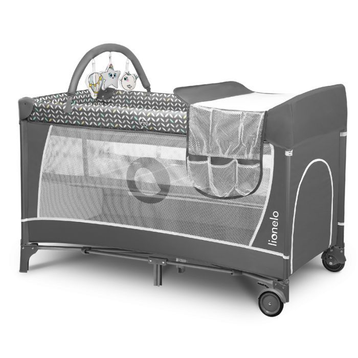 Детский манеж Lionelo Flower Grey Scandi Фото 1