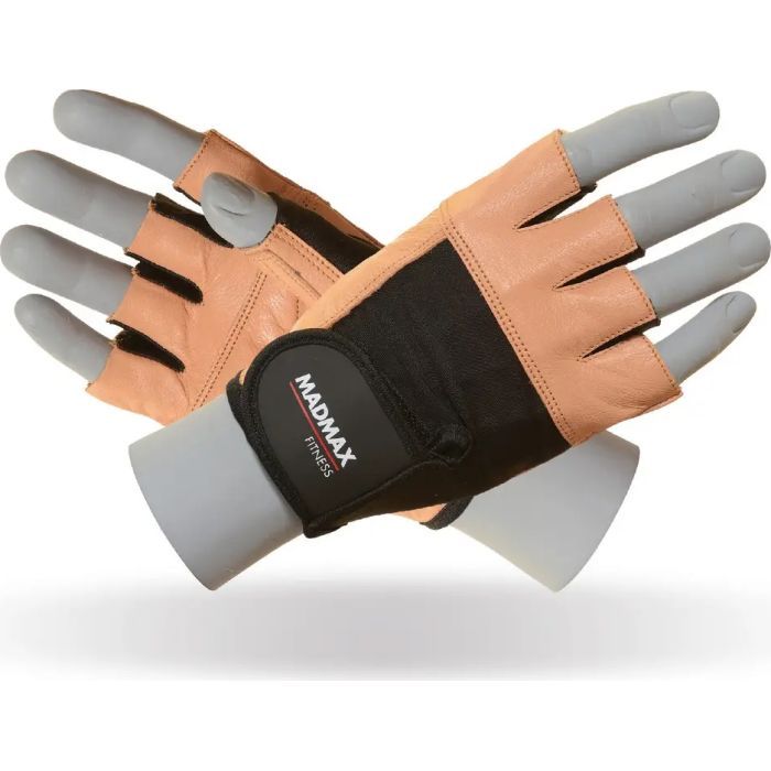 Перчатки для фитнеса MadMax MFG-444 Fitness Brown L Фото