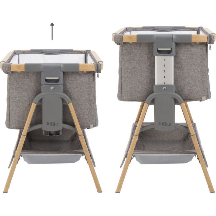 Кроватка Tutti Bambini трансформер 2 в 1 CoZee XL light gray Фото 1