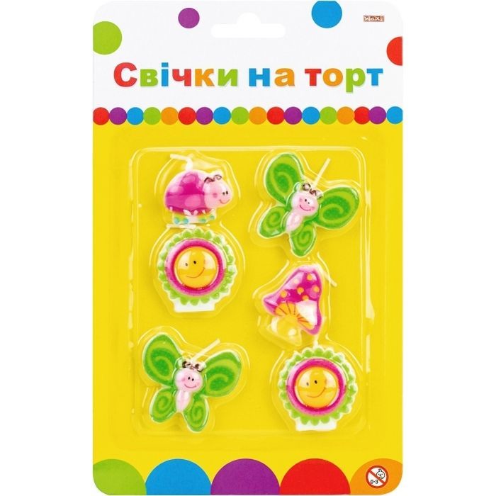 Свеча Maxi Весна 6 шт на торт Фото