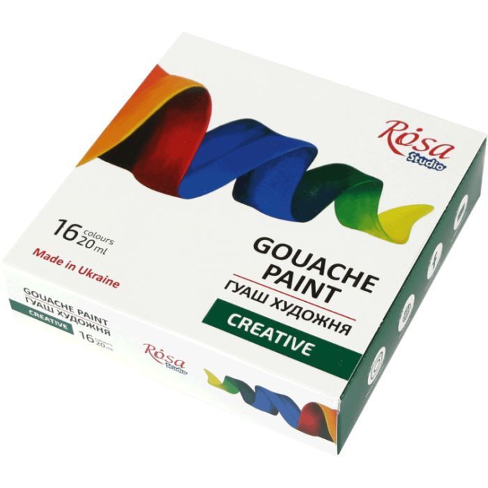 Гуашевые краски Rosa Studio Creative 16*20 мл Фото