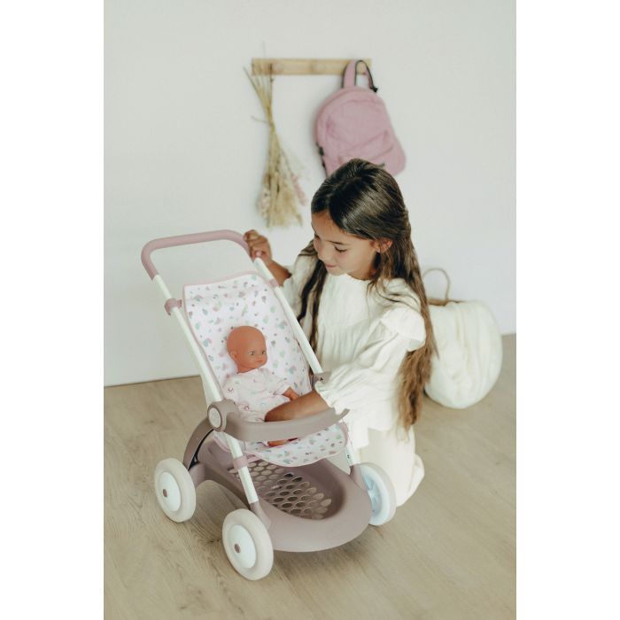 Коляска для кукол Smoby Baby Nurse Прогулянка з кошиком Рожева пудра Фото 4