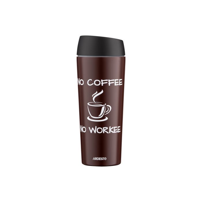 Термокружка Ardesto Coffee Time 450 мл Брунатна Фото