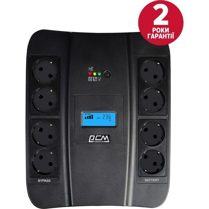 Источник бесперебойного питания Powercom SPD-550U Schuko Фото
