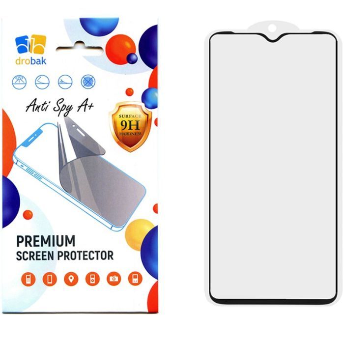 Стекло защитное Drobak Anty Spy Samsung Galaxy A24 (Black) Фото