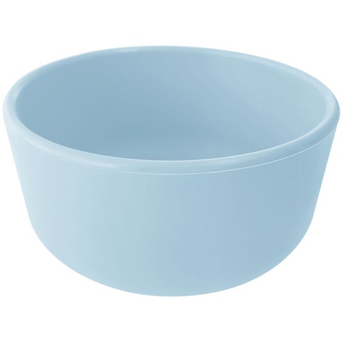 Тарелка детская MinikOiOi Bowl глубокая силиконовая тарелка Mineral Blue Фото