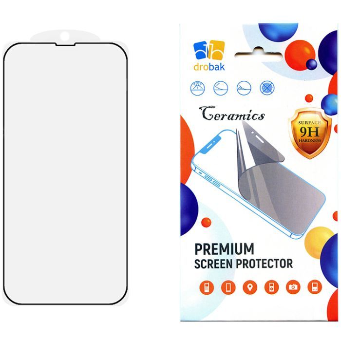 Стекло защитное Drobak Ceramics Apple iPhone 15 Plus Фото