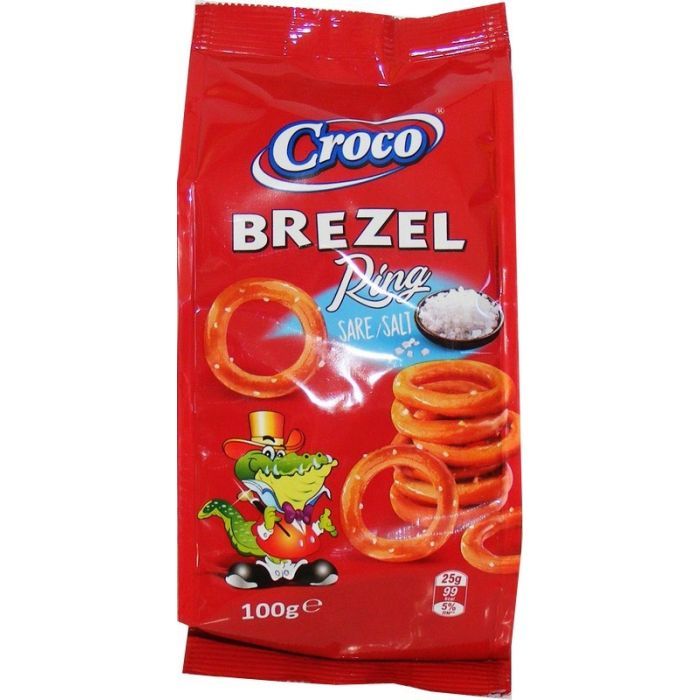 Соломка Croco Brezel Кольцами соленая 100 г Фото