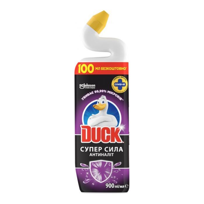 Средство для чистки унитаза Duck Суперсила Антиналет 900 мл Фото