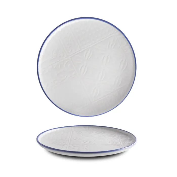 Тарелка G.Benedikt Optimo Mosaic Relief Blue Line 20 см Фото