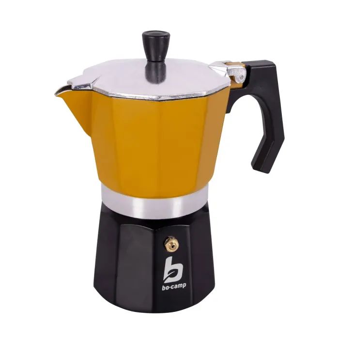 Гейзерная кофеварка Bo-Camp Hudson 6-cups Yellow/Black Фото