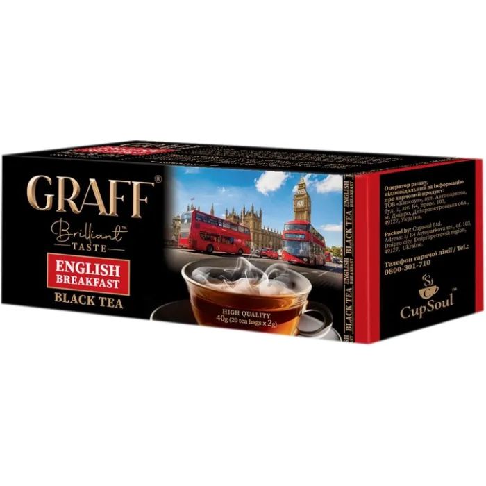 Чай Graff English Breakfast 20х2 г Фото