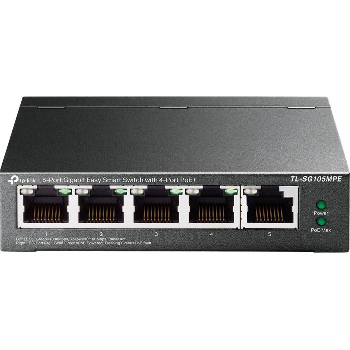 Коммутатор сетевой TP-Link TL-SG105MPE Фото