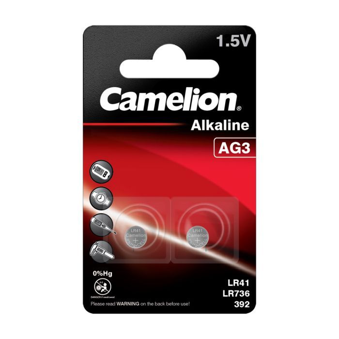 Батарейка Camelion AG3 / LR41 Alkaline * 2 Фото