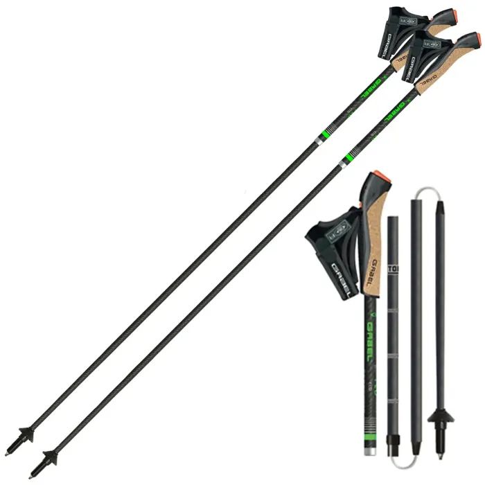 Палки для скандинавской ходьбы Gabel FLD Carbon 115 (7009400801150) Фото