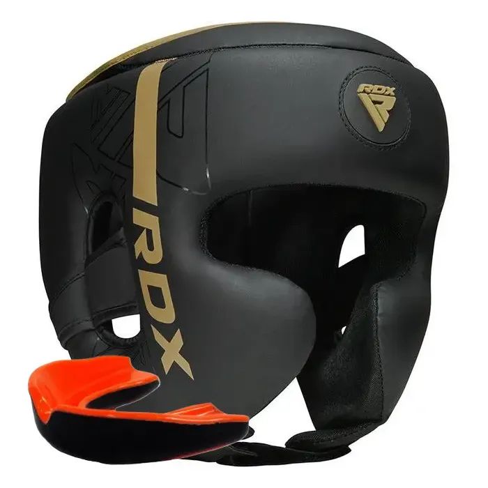 Боксерский шлем RDX F6 KARA Matte Golden M Фото