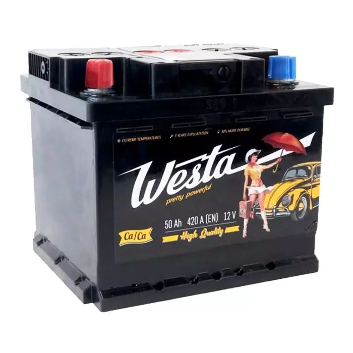 Аккумулятор автомобильный Westa 6CT-50 А (1) Pretty Powerful Фото