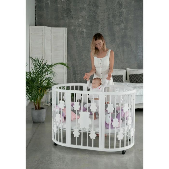 Кроватка Ingvart трансформер Smart Bed Round (72х72, 72х120, 72х168 Фото 2