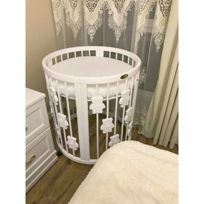 Кроватка Ingvart трансформер Smart Bed Round (72х72, 72х120, 72х168 Фото 3