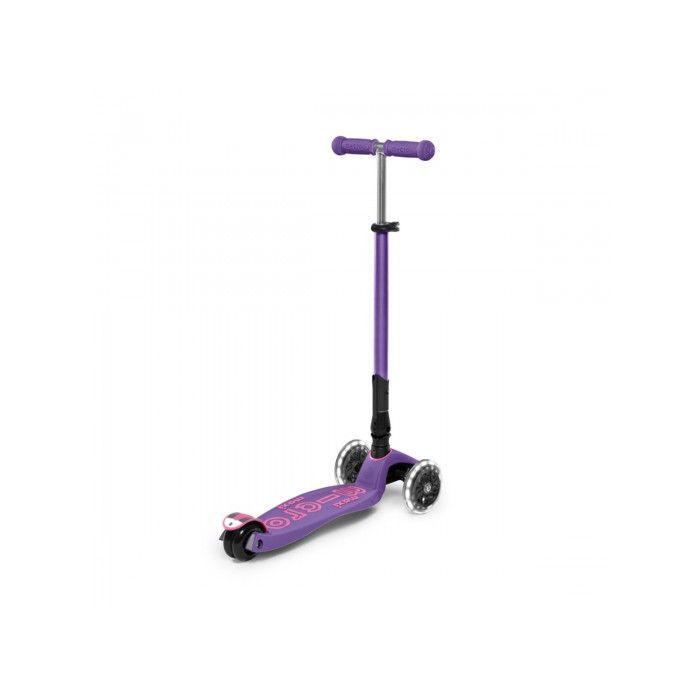 Самокат Micro Maxi Deluxe Foldable LED фіолетовий Фото 2