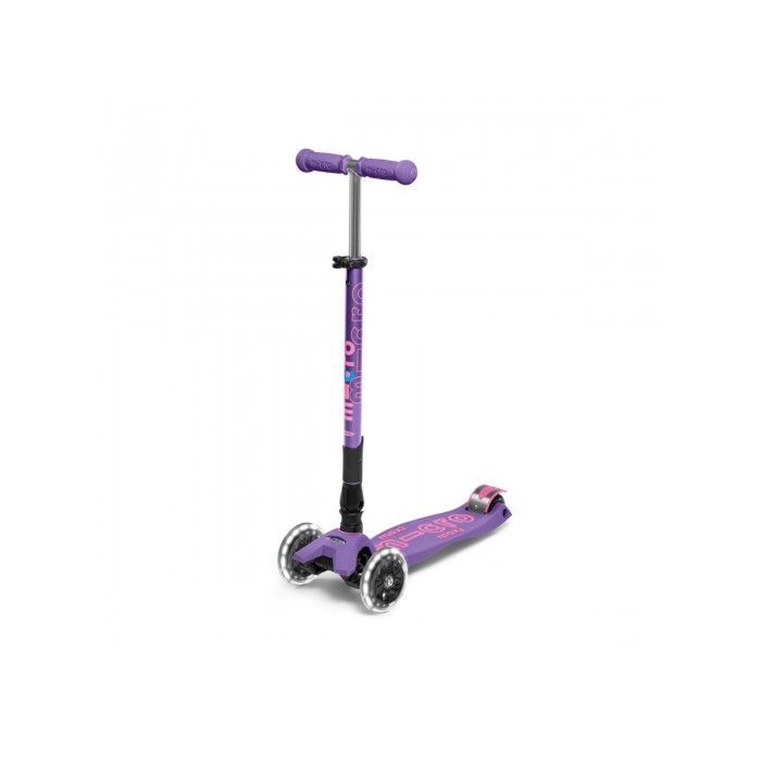 Самокат Micro Maxi Deluxe Foldable LED фіолетовий Фото 6