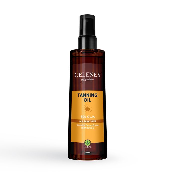 Средство для загара Celenes Tanning Oil Масло 200 мл Фото