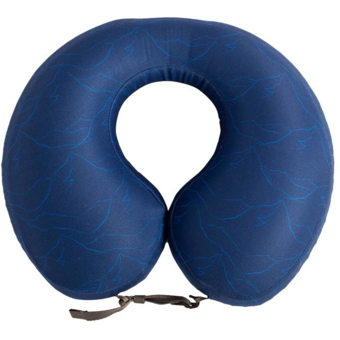 Туристическая подушка Exped Neckpillow Deluxe navy mountain Фото