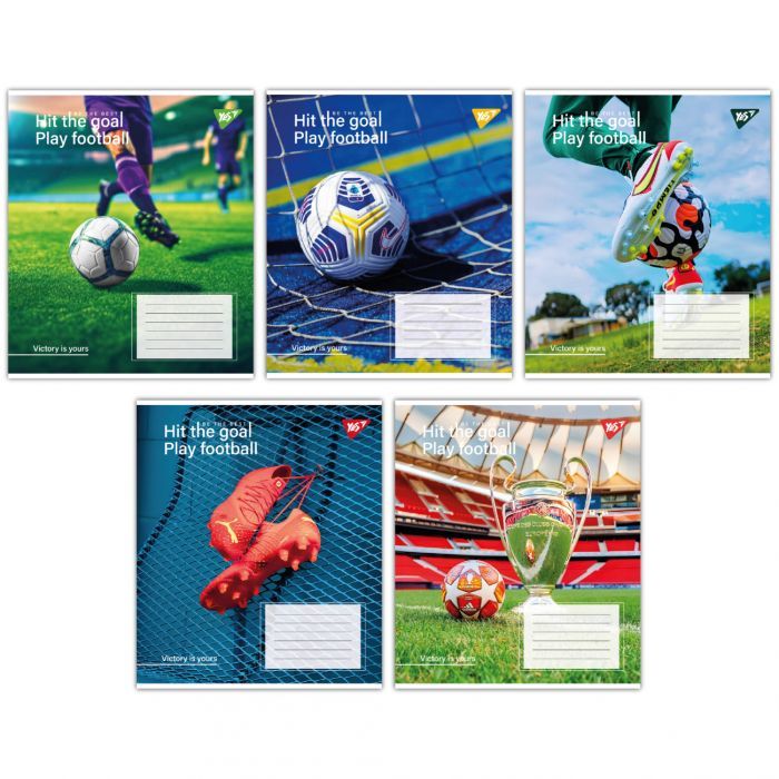 Тетрадь Yes Hit the goal 48 аркушів лінія Фото