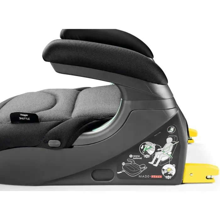 Автокресло Peg-Perego Viaggio Shuttle Crystal Black Чорне з сірим Фото 2