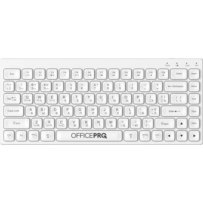 Клавиатура OfficePro SK955W Wireless/Bluetooth White Фото