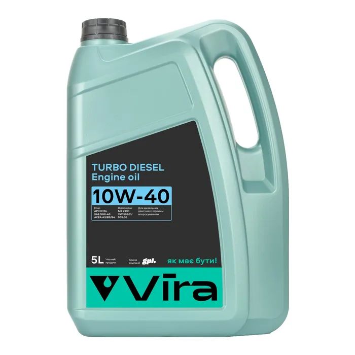 Моторное масло VIRA Turbo Diesel 10W-40 5 л Фото