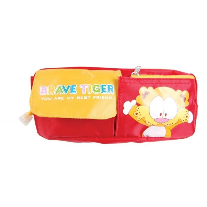 Пенал Economix Тигренок 1 отделение Красный Фото