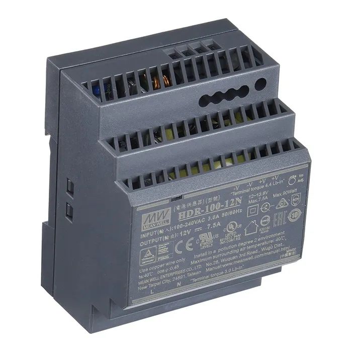Блок питания для систем видеонаблюдения MeanWell HDR-100-12N Фото