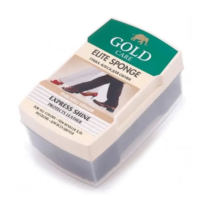 Губка для обуви GoldCare Elite Sponge Блеск Бесцветная Фото
