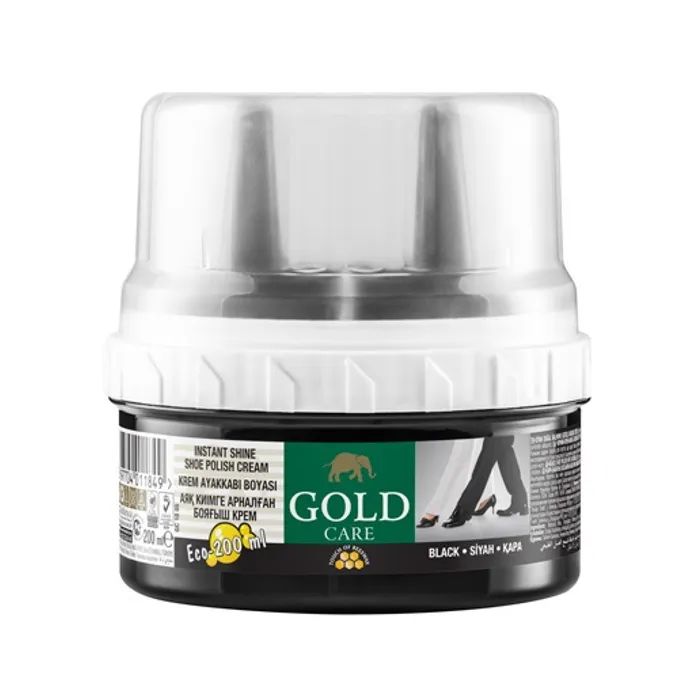 Крем для обуви GoldCare Блеск Черный 200 мл Фото