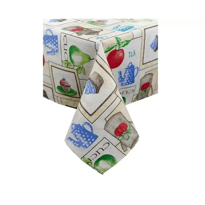 Скатерть Прованс CUPCAKE blue 120х136 Фото