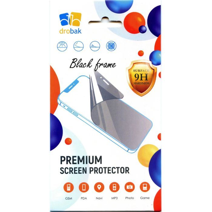 Стекло защитное Drobak Motorola G24 (Black) Фото