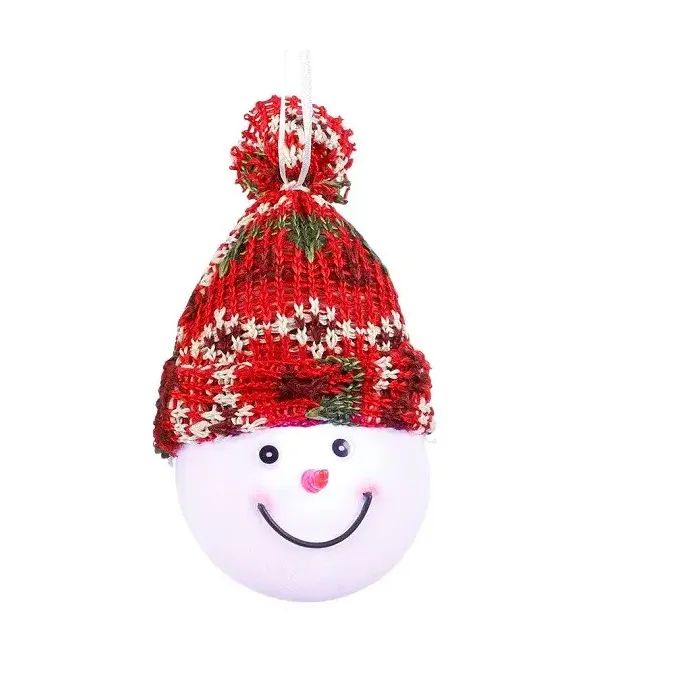 Елочная игрушка Luca Lighting Снеговик 7.5 см Красный Фото