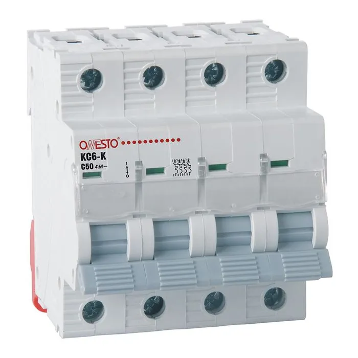 Автоматический выключатель ONESTO 4п С 40А MCB 6kA (KC6-K) Фото