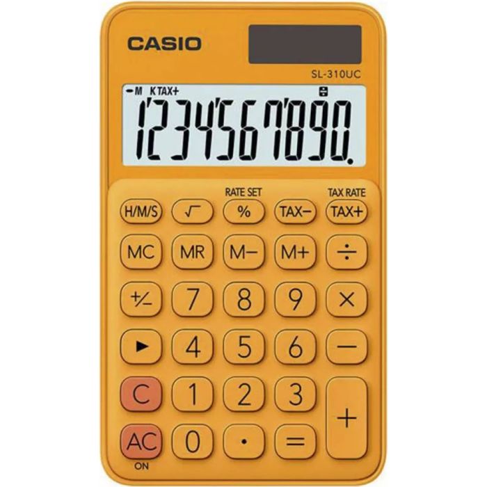 Калькулятор Casio SL-310UC-GN-W-EC, оранжевый Фото