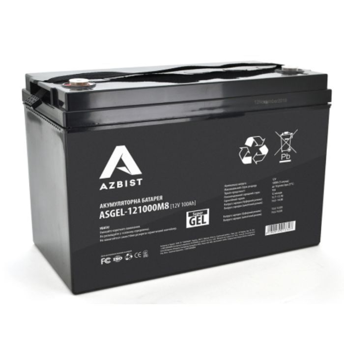 Батарея к ИБП AZBIST 12V 100 Ah Super GEL Фото