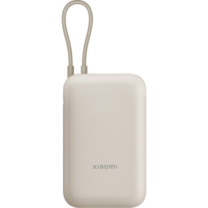 Батарея универсальная Xiaomi 10000mAh 22.5W, Integrated Cable, beige Фото