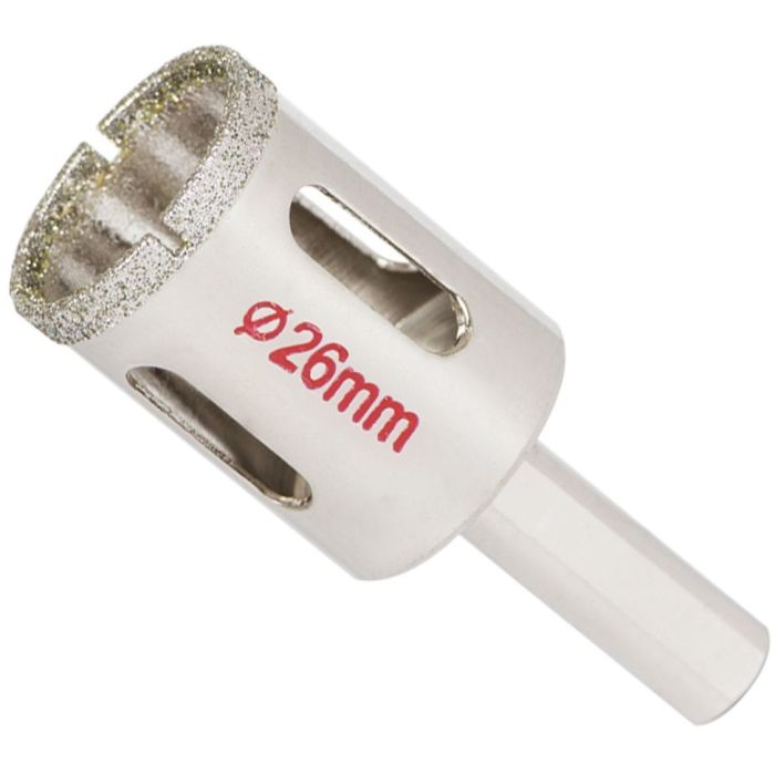 Коронка Sigma алмазная по керамике и стеклу 26мм Фото