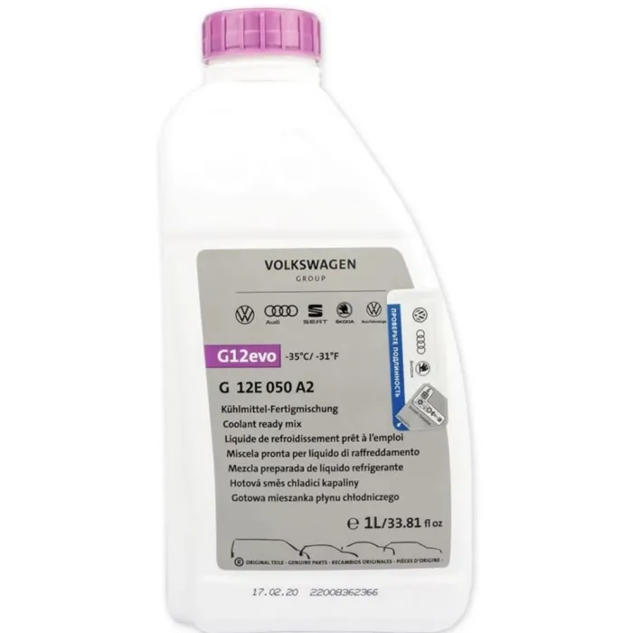 Антифриз VAG Coolant Ready Mix G12evo -35 1 л Фото