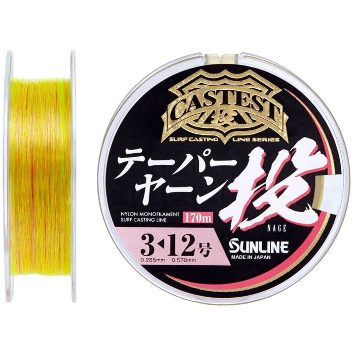 Леска Sunline Castest Tapered 170m конусна 0.330-0.570mm 8.0kg Фото